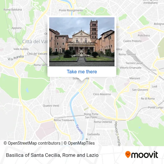 Basilica of Santa Cecilia map