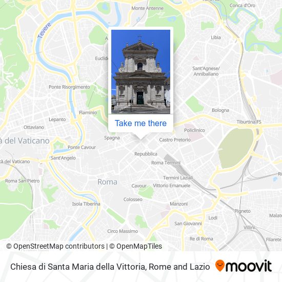 Chiesa di Santa Maria della Vittoria map