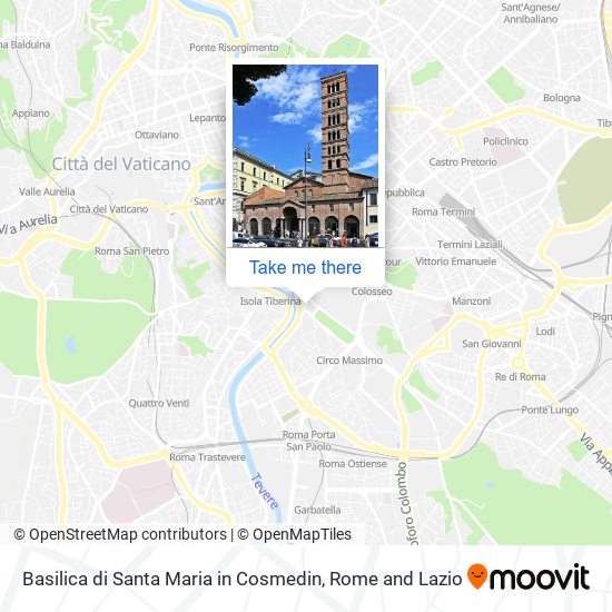 Basilica di Santa Maria in Cosmedin map
