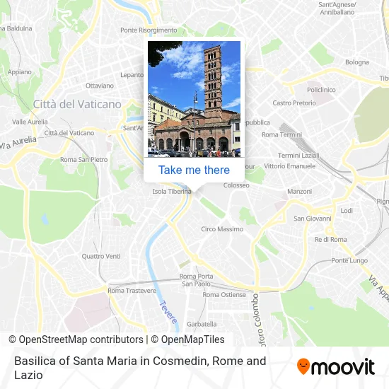 Basilica of Santa Maria in Cosmedin map