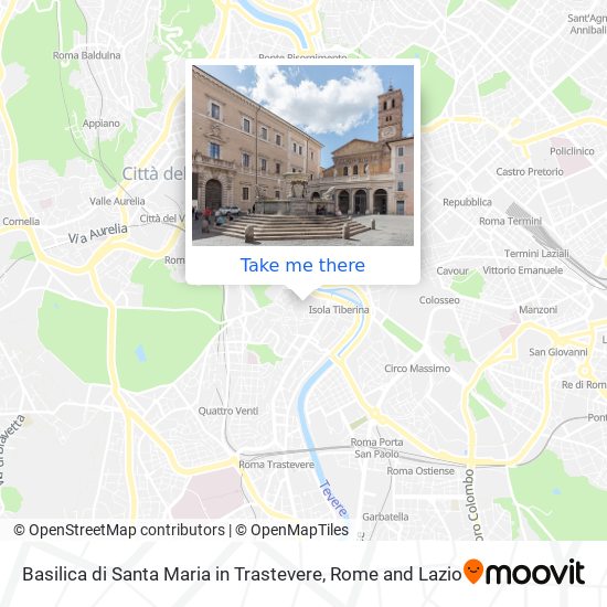 Basilica di Santa Maria in Trastevere map