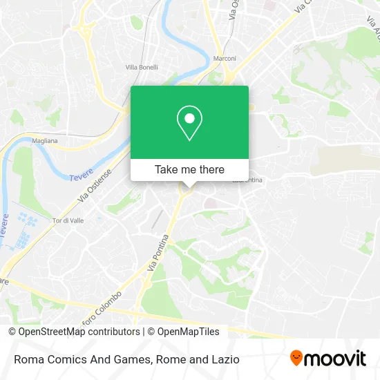 Roma Comics And Games map