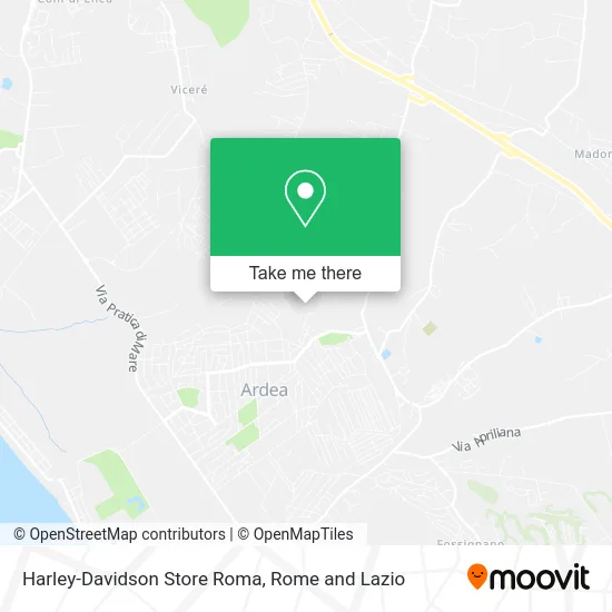 Harley-Davidson Store Rome map