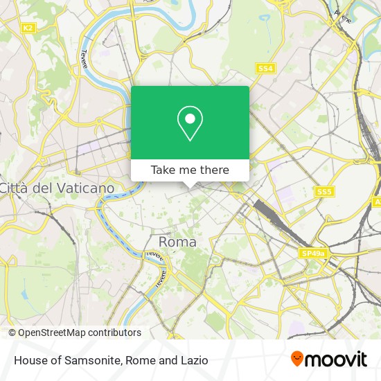 House of Samsonite map