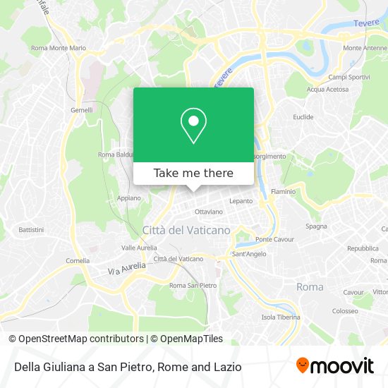 Della Giuliana a San Pietro map