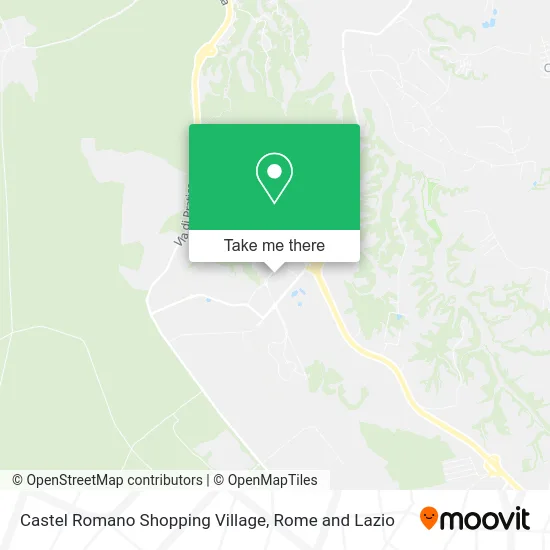 Castel Romano Shopping Village map