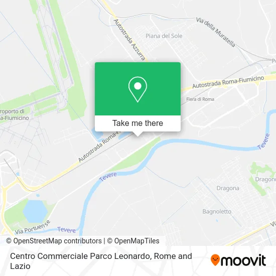 Parco Leonardo Shopping Center map
