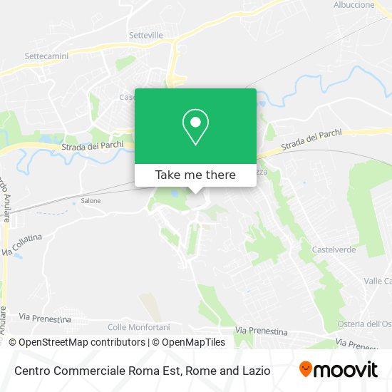 Centro Commerciale Roma Est map