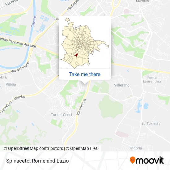 Spinaceto map