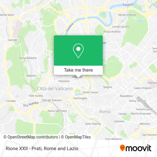 District XXII - Prati map