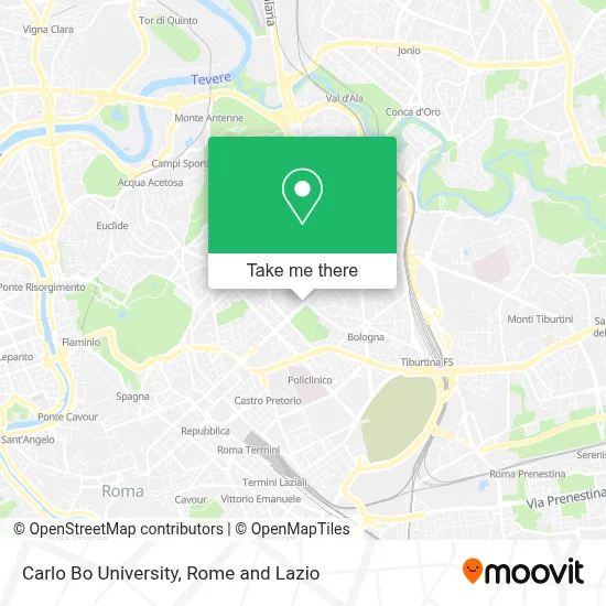 Carlo Bo University map
