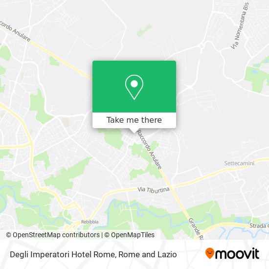 Degli Imperatori Hotel Rome map