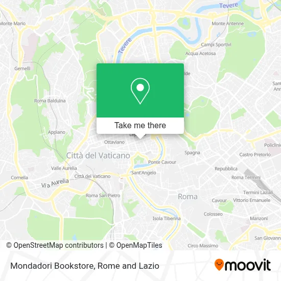 Mondadori Bookstore map