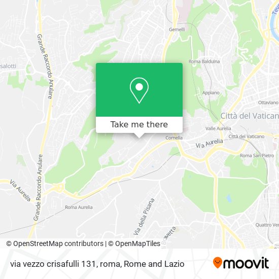 via vezzo crisafulli 131, roma map