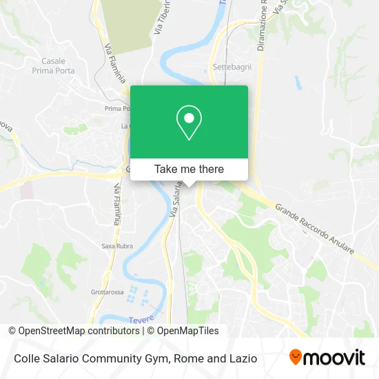 Colle Salario Community Gym map