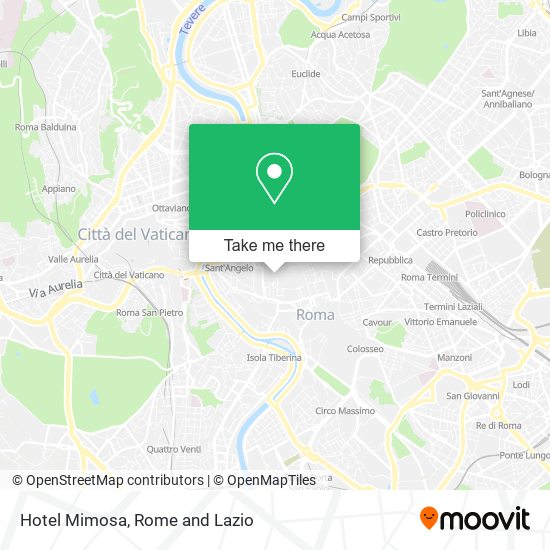 Hotel Mimosa map