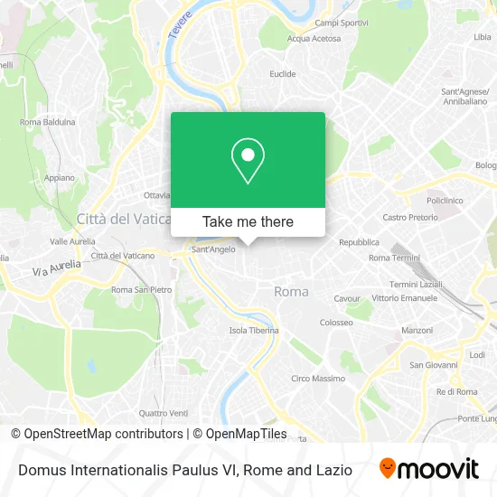 Domus Internationalis Paulus VI map