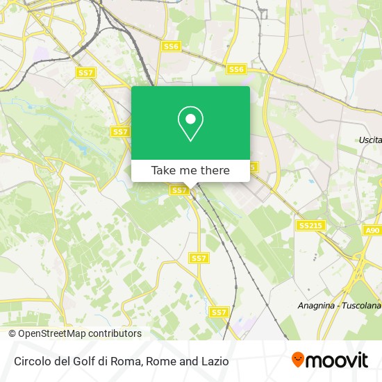 Circolo del Golf di Roma map