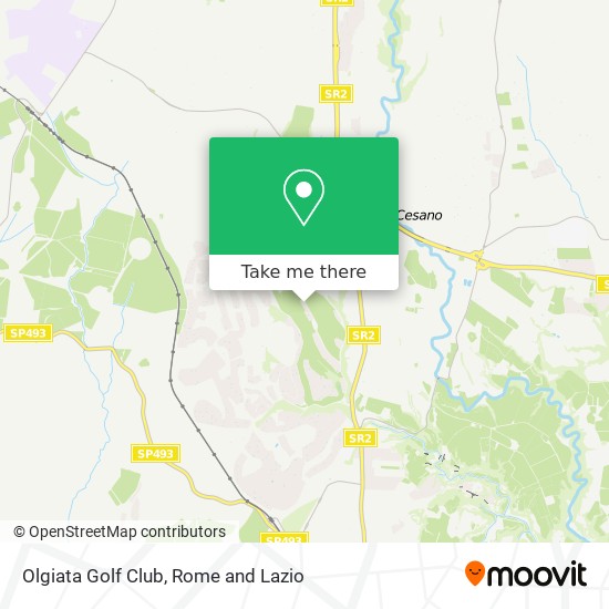 Olgiata Golf Club map