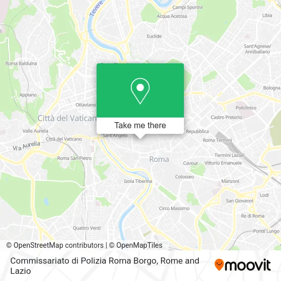 Commissariato di Polizia Roma Borgo map