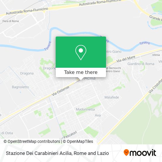 Stazione Dei Carabinieri Acilia map