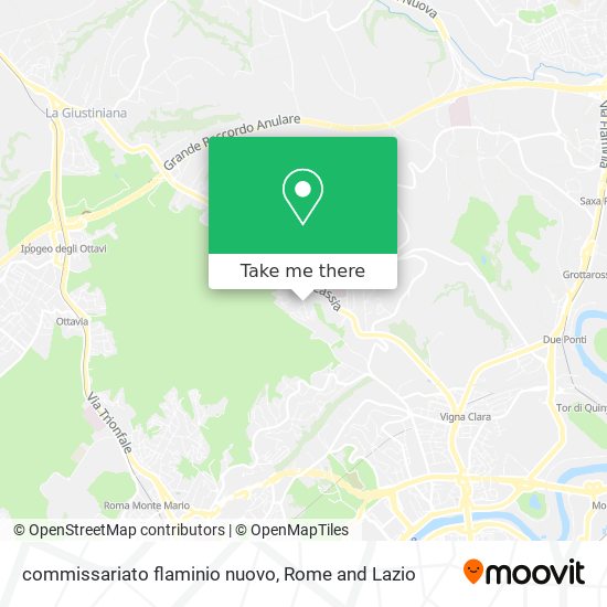 commissariato flaminio nuovo map