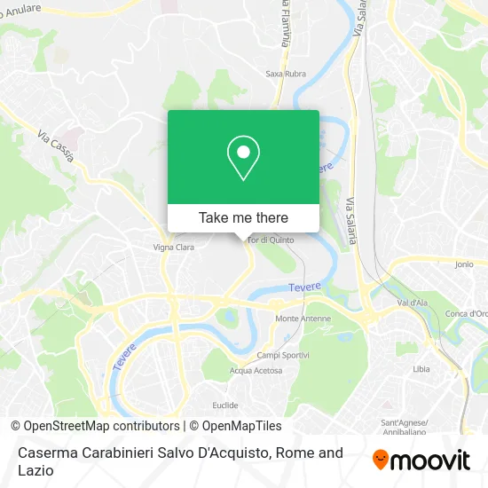 Salvo D'Acquisto Carabinieri Barracks map