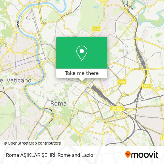 Roma AŞIKLAR ŞEHRİ map