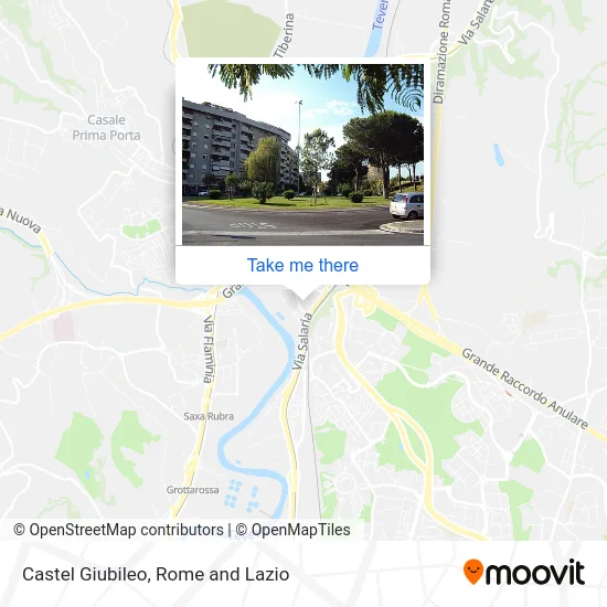 Castel Giubileo map