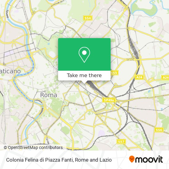 Colonia Felina di Piazza Fanti map