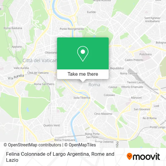 Felina Colonnade of Largo Argentina map