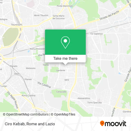 Ciro Kebab map