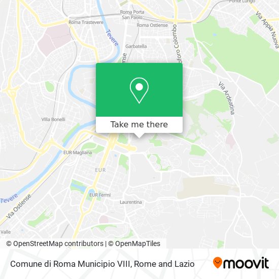 Comune di Roma Municipio VIII map