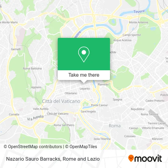 Nazario Sauro Barracks map