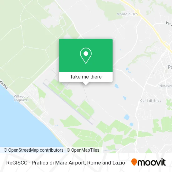 ReGISCC - Pratica di Mare Airport map