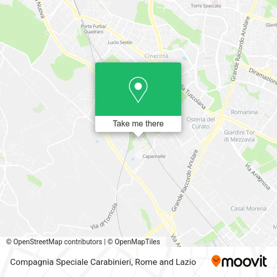 Compagnia Speciale Carabinieri map