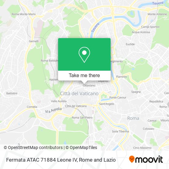 Fermata ATAC 71884 Leone IV map