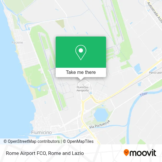 Rome Airport FCO map