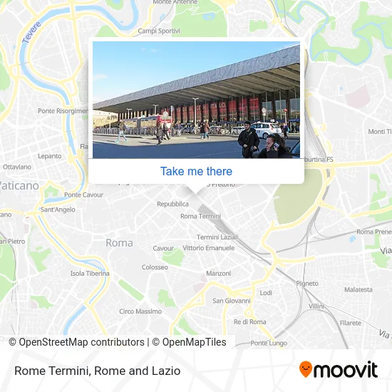 Rome Termini map