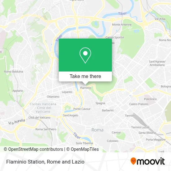 Flaminio Station map
