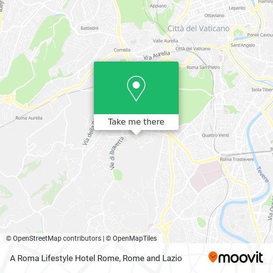 A Roma Lifestyle Hotel Rome map