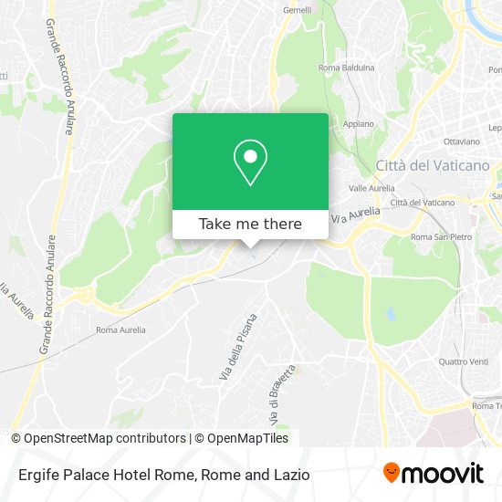 Ergife Palace Hotel Rome map