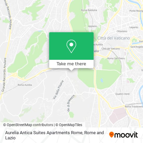 Aurelia Antica Suites Apartments Rome map