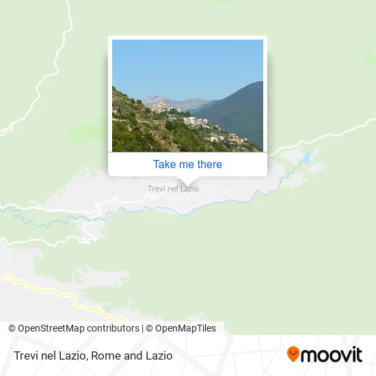 Trevi nel Lazio map