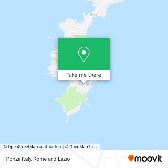 Ponza Italy map