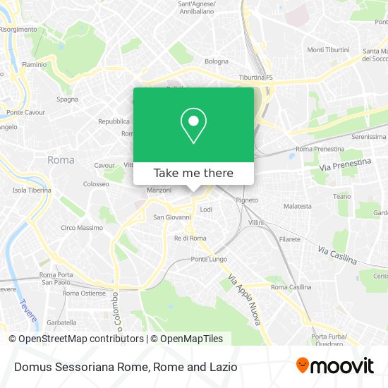 Domus Sessoriana Rome map