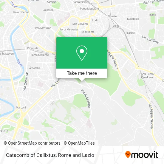 Catacomb of Callixtus map
