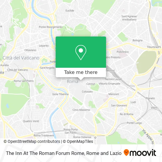 The Inn at the Roman Forum Rome map