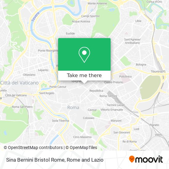 Sina Bernini Bristol Rome map