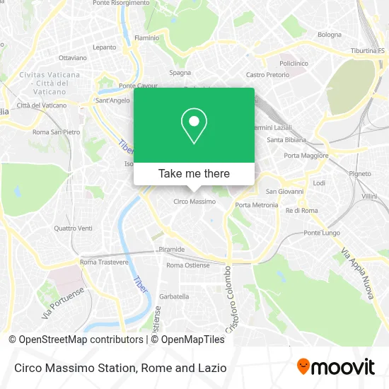 Circo Massimo Station map